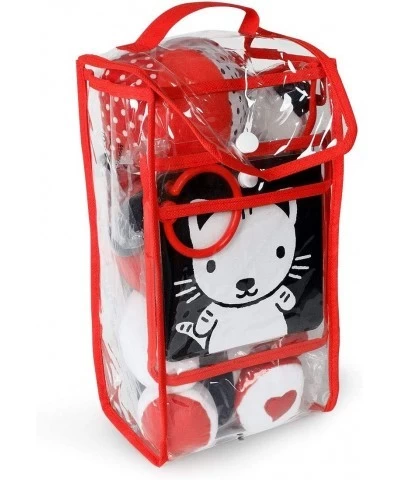 Smarty Baby Bundle - 5 Black White and Red Infant Toys Newborn Baby Gifts $77.52 Early Development & Activity Toys