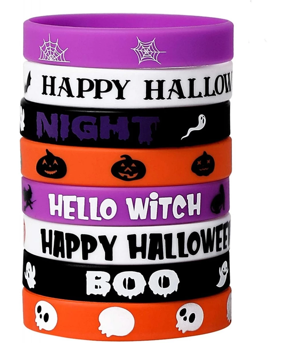 Halloween Bracelets Wristbands Party Favors - Trick or Treat Goodie Bag Gifts Supplies Decorations 32Ct $21.40 Kids' Party Fa...