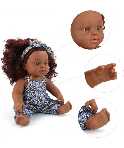 KIDEWAN 12 Inch Black Dolls and Black Baby Doll Clothes Accessories American African Girl Baby Dolls Lifelike Washable for Ki...