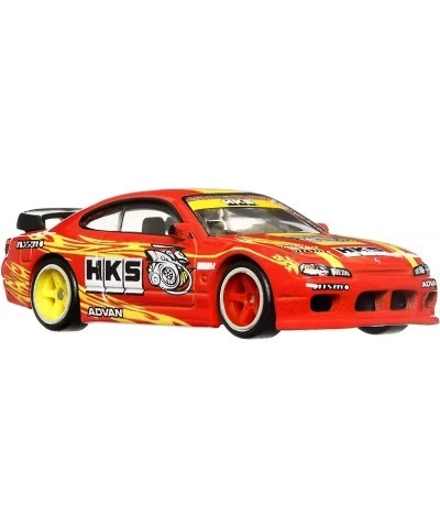 Team Transport Fleet Flyer & Nissan Silvia S15 Celebrates Racing Experience & Car Culture Premium Vehicles 1:64 Scale Car & T...