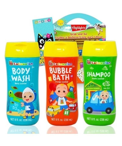 CoComelon Bathroom Set for Kids Toddlers ~ 5 Pc CoComelon Accessories Bundle with Body Wash Shampoo Bubble Bath and More (CoC...