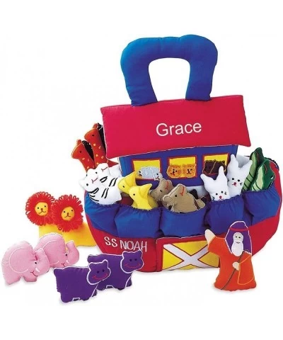 Personalized Noah's Ark Soft Play Set for Toddlers and Children Fabric Activity Cloth Pretend Bible Play Toy $64.23 Play Figu...