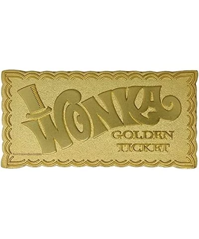 Willy Wonka 24K Mini Gold Plated Golden Ticket Limited Edition Replica (THG-WON02) $55.40 Kids' Dress-Up Accessories