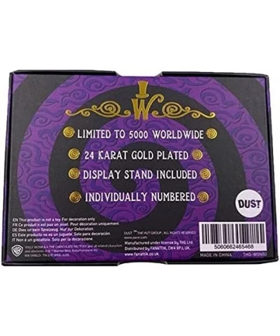 Willy Wonka 24K Mini Gold Plated Golden Ticket Limited Edition Replica (THG-WON02) $55.40 Kids' Dress-Up Accessories