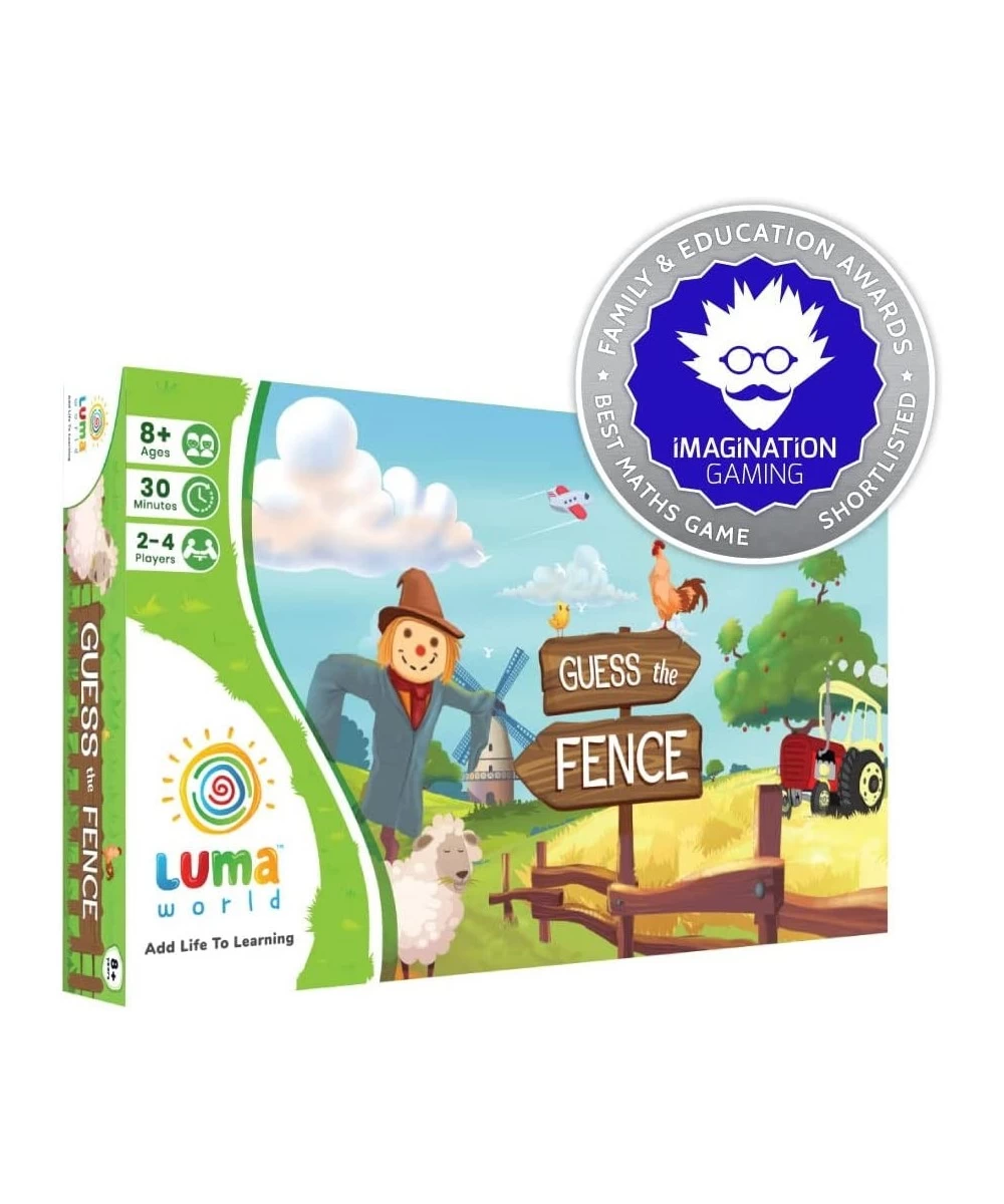 Luma World STEM Educational Board Game Guess The Fence for Ages 8+ Years to Learn Shapes Geometry and Creativity Cute Farm Th...