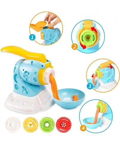 Dough for Kids Play Set Kitchen Creations Noodle Machine Party with 6 Cans Non-Toxic Colors Dough Pasta Pizza Maker Dough Kit...