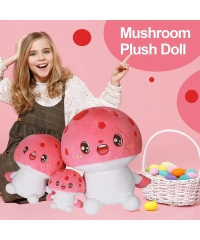 Mushroom Plushie Cute Mushroom Plush Stuffed Animal Soft Fun Throw Pillow Decor Bedroom Gifts for Kids Pink 14 inch $27.80 Ki...