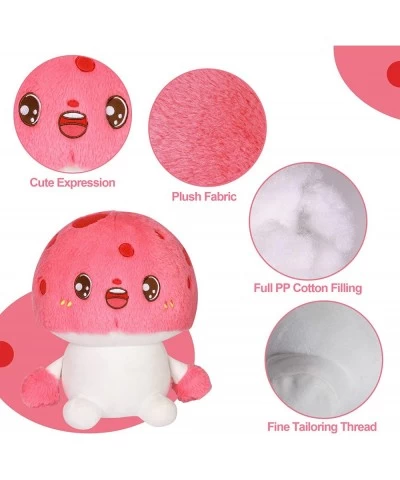 Mushroom Plushie Cute Mushroom Plush Stuffed Animal Soft Fun Throw Pillow Decor Bedroom Gifts for Kids Pink 14 inch $27.80 Ki...