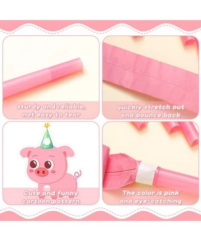 12 Pcs Pig Party Blowers Blowout Colorful Birthday Noise Makers Blow Horn Party Whistles for Pig Theme Party Pink Pig Girl Pa...