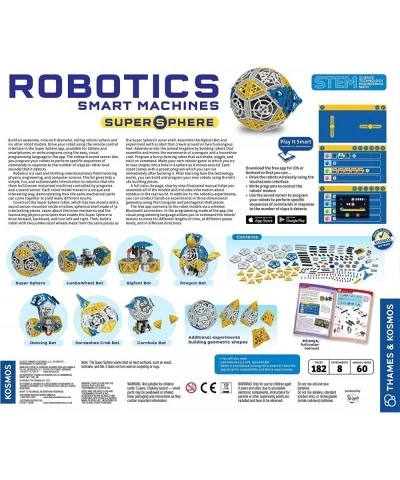 Robotics: Smart Machines - Super Sphere STEM Experiment Kit | Build & Program a 9-inch Robotic Sphere + 6 Other Robot Models ...