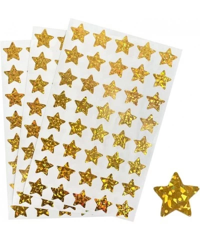 0.6 inch (1.5 cm) Gold Star Stickers 1280 Package Glitter Foil Star Self-Adhesives Labels on Sheet Star Shape Reward Stickers...