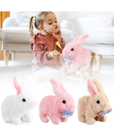 JIUWO YU Plush Bunny Pet Battery Operated Hopping Walk Sway Rabbit Interactive Toy Educational Stuffed Cute Pet Bunny Toy Gif...