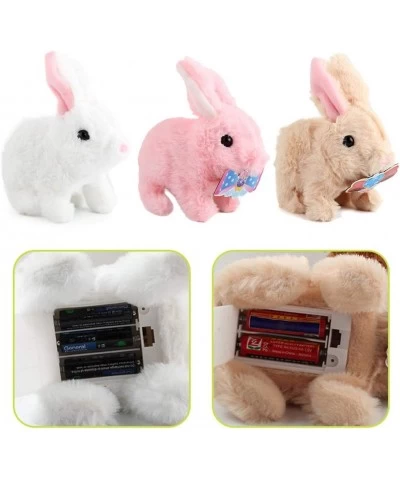 JIUWO YU Plush Bunny Pet Battery Operated Hopping Walk Sway Rabbit Interactive Toy Educational Stuffed Cute Pet Bunny Toy Gif...