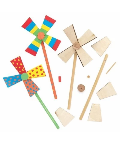 AT844 Wooden Windmill Kits for Kids Arts and Crafts Projects (Pack of 5) Assorted $18.50 Kids' Drawing & Writing Boards