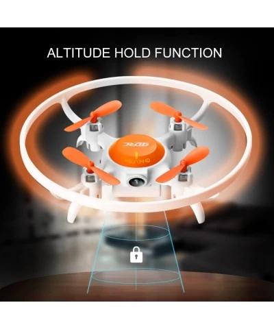 4DV5 Mini Drone for Kids Beginners Remote Control Drone Hobby RC Quadcopter with Yellow&White LED Light 360 Flips Altitude Ho...