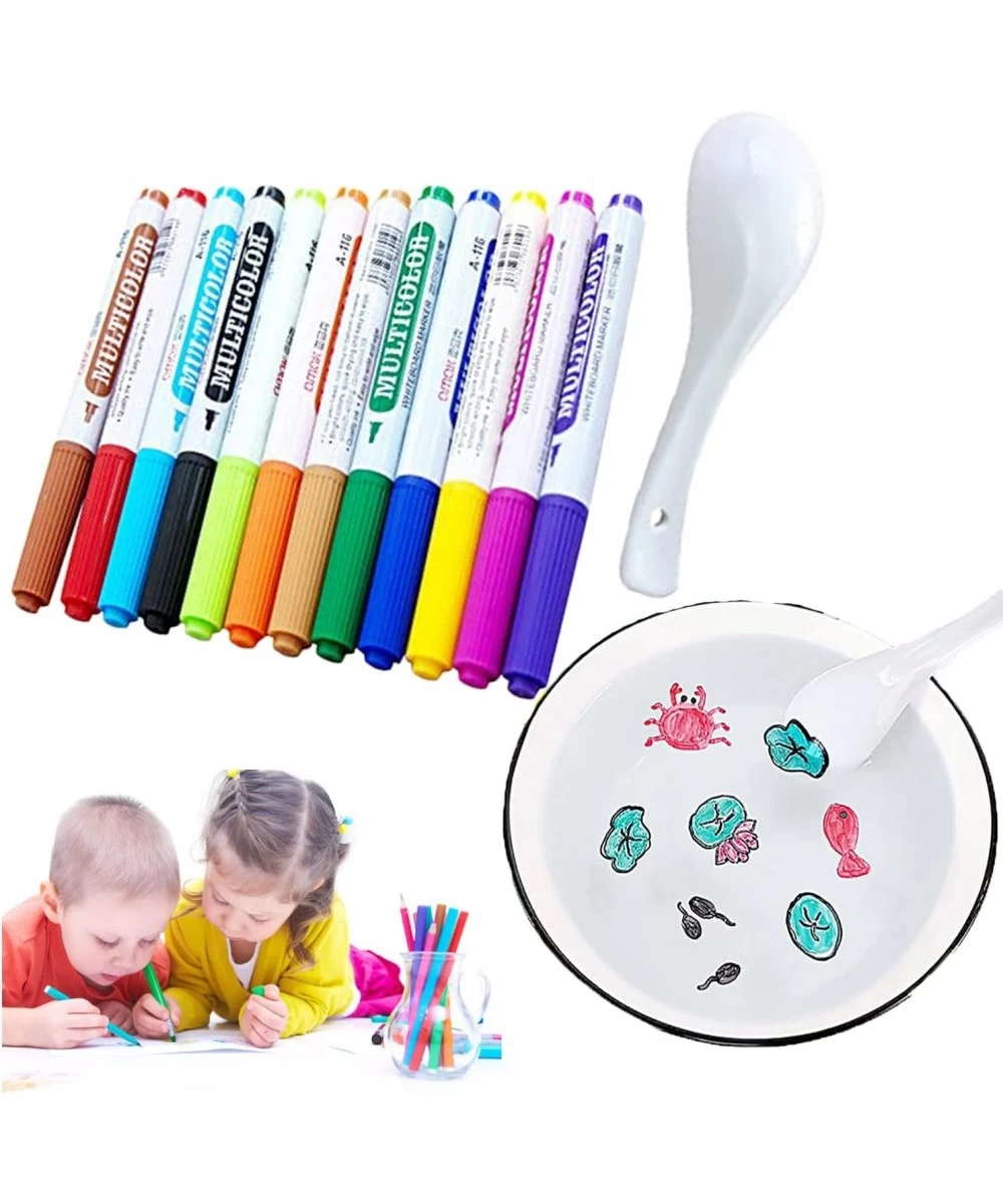 Magical Water Painting Pen Magic Doodle Drawing Pens 8/12 Colors Set Painting Floating Marker Pens Doodle Water Floating Pens...