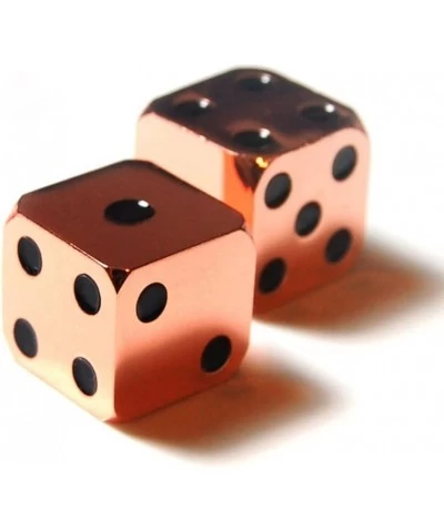 2Pcs D6 16mm Metal Alloy Custom & Unique Dice - Highly Polished Premium Edition (Corral Red Body / Black pips) $24.37 Game Ac...