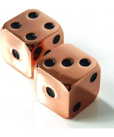 2Pcs D6 16mm Metal Alloy Custom & Unique Dice - Highly Polished Premium Edition (Corral Red Body / Black pips) $24.37 Game Ac...