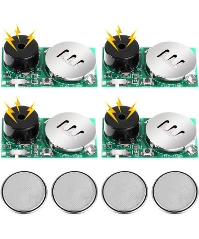 4 Pieces Random Noise Maker Pranks for Adults Annoying PCB The Prank Device Prank Stuff Annoying Mini PCB Beeping Prank Small...