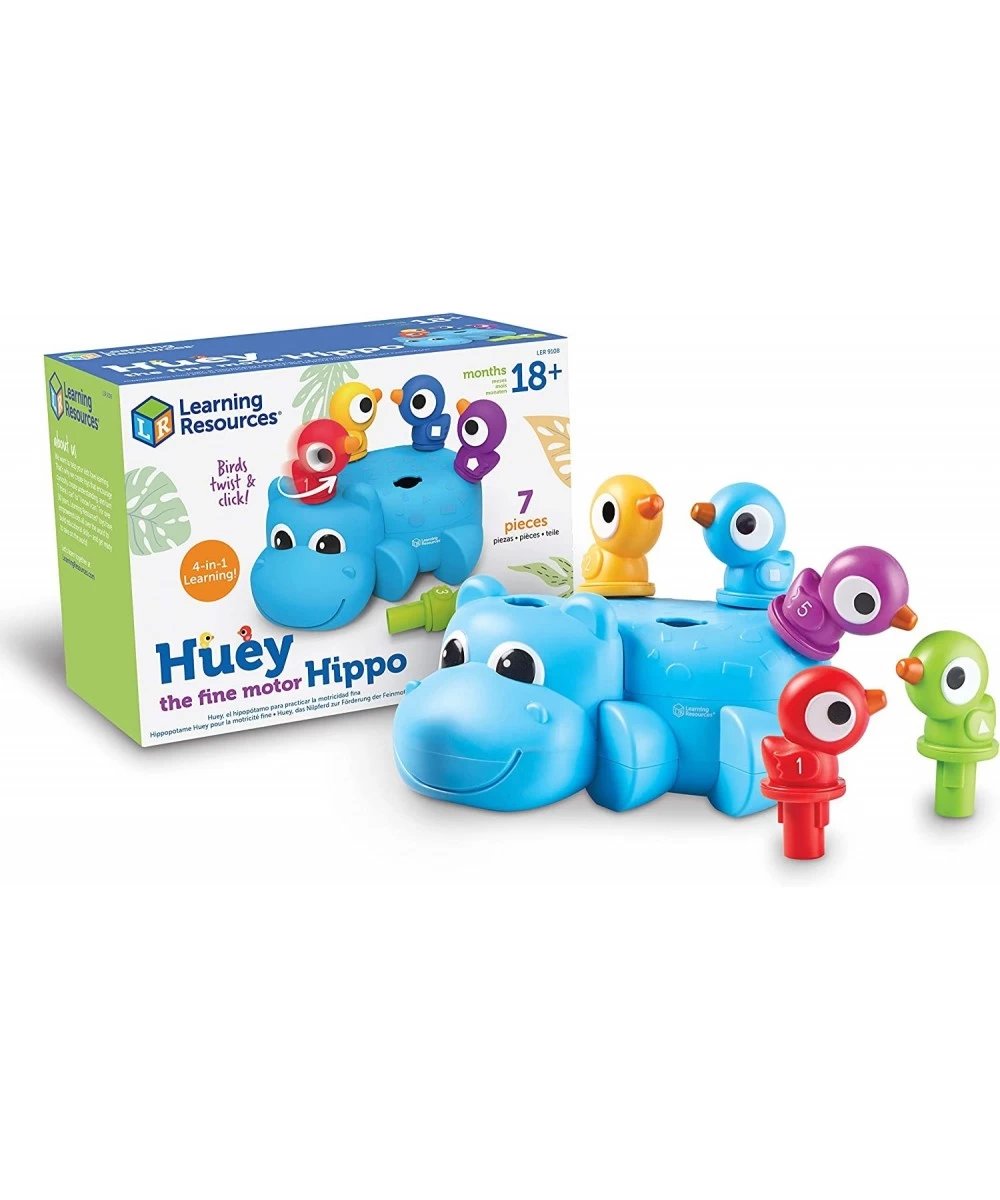 Huey The Fine Motor Hippo Fine Motor Toy for Toddlers Develops Counting and Color Recognition Educational Toys for Toddlers 7...