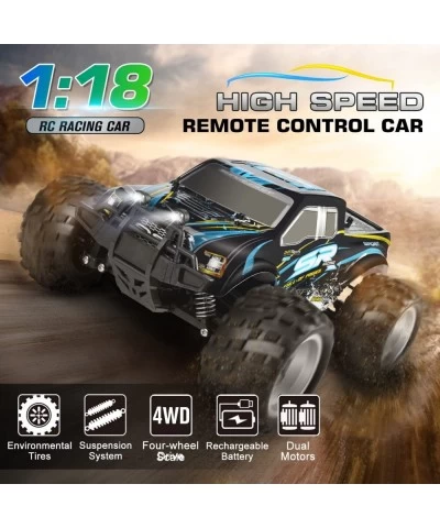 Remote Control Car 4WD High Speed Off Road RC Monster Car All Terrains Vehicle Truck with Rechargeable Battery for Boys Kids ...