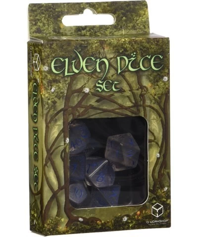 Elvish Dice Transparent/Blue (7) $19.40 Game Accessories