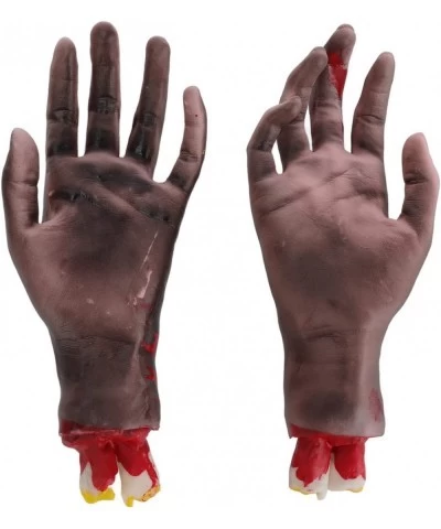 Halloween Props Decoration 2Pcs Lifelike Fake Severed Hands for Cosplay Stage Props Halloween Party $19.83 Gags & Practical J...