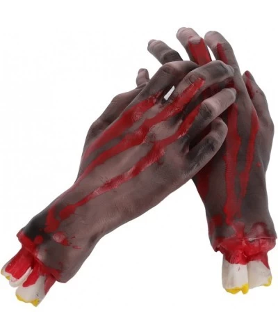 Halloween Props Decoration 2Pcs Lifelike Fake Severed Hands for Cosplay Stage Props Halloween Party $19.83 Gags & Practical J...