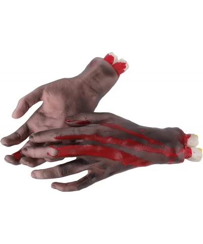 Halloween Props Decoration 2Pcs Lifelike Fake Severed Hands for Cosplay Stage Props Halloween Party $19.83 Gags & Practical J...