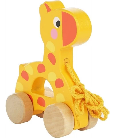 Adorable Giraffe Wooden Animal Pull Toy - Solid Wood Educational Baby Toy for Toddler Boys and Girls Age 18 Months and Up - C...