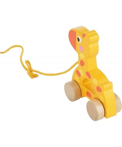 Adorable Giraffe Wooden Animal Pull Toy - Solid Wood Educational Baby Toy for Toddler Boys and Girls Age 18 Months and Up - C...