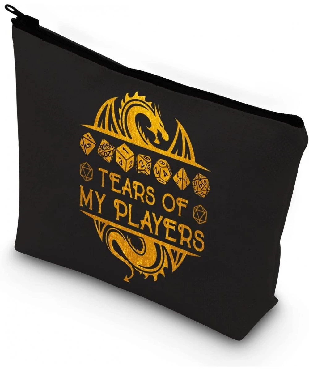 Tears Of My Players Funny RPG Gamer Cosmetic Bag d20 Dice Gift (tears of players bl) $24.74 Game Accessories