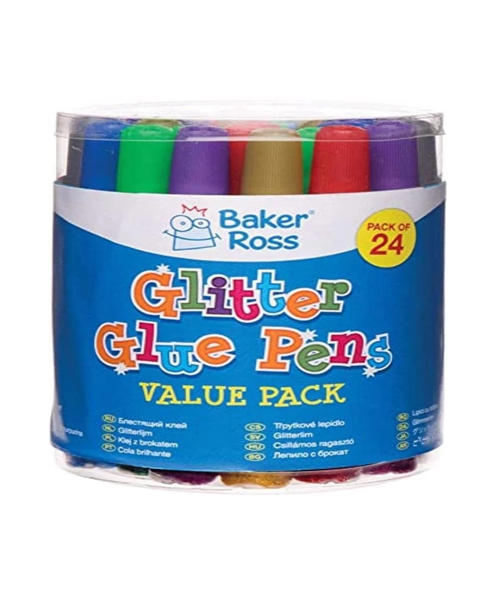 AR322 Glitter Glue Markers For Kids - Pack Of 24 In Neon Brights For For Childrens Arts And Crafts Assorted $18.84 Kids' Draw...