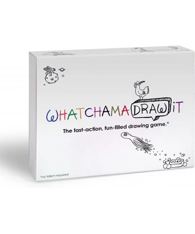 WatchamaDrawit Fast Action Drawing Game with Wildly Creative Challenges - A Family Board Game for Kids and Adults - Let The F...