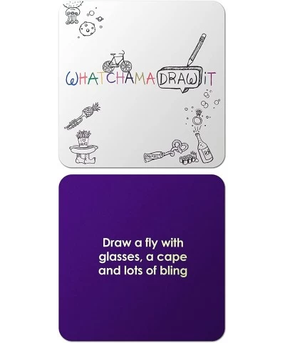 WatchamaDrawit Fast Action Drawing Game with Wildly Creative Challenges - A Family Board Game for Kids and Adults - Let The F...