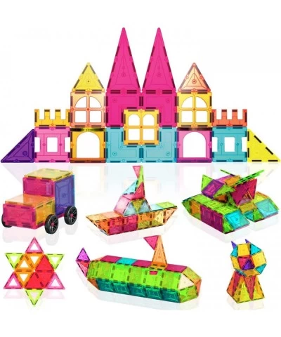 ST4 Kids Magnet Toys Magnetic Tiles 112 PCs 3D Building Blocks STEM Construction Playboards Creativity Imagination Recreation...