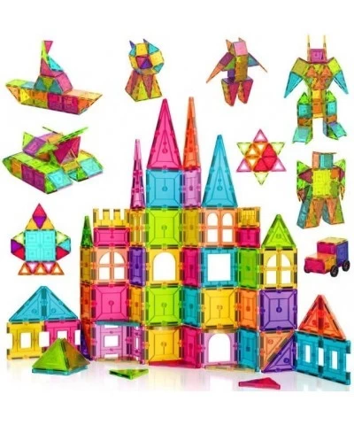 ST4 Kids Magnet Toys Magnetic Tiles 112 PCs 3D Building Blocks STEM Construction Playboards Creativity Imagination Recreation...