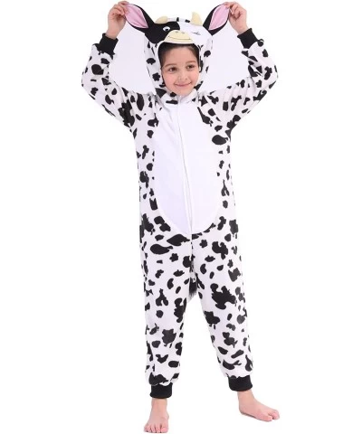 Cat Onesie Monkey Onesie Cow Onesie Unisex Kids Fleece Animal Onesie Costumes $41.39 Kids' Costumes