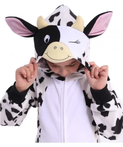 Cat Onesie Monkey Onesie Cow Onesie Unisex Kids Fleece Animal Onesie Costumes $41.39 Kids' Costumes