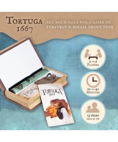 Tortuga 1667 Board Game Treasure Plunder Game of Cards Strategy Deceit and Luck for 2-9 Players $44.12 Board Games