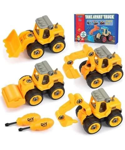 Construction Toys for 3-6 Year Old Boys Girls DIY Toys Cars Take Apart Toys Trucks Construction Digger Toys for Kids Gifts fo...