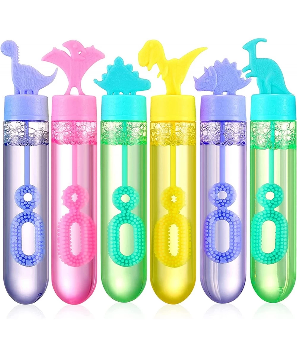 24 Pcs Dinosaur Bubble Wands Mini Bubble Wands Party Favors for Themed Birthday Outdoors Activity Summer Party Easter Bubble ...