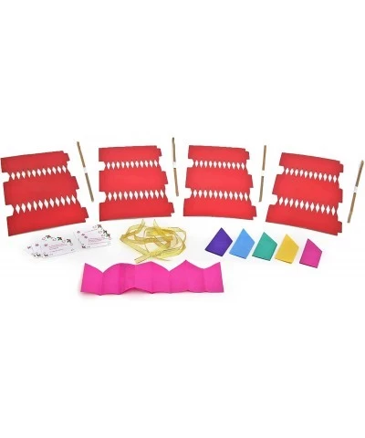 DIY Red Foil Party Favor Kit - Two sets of 6 (12 count) foil card blanks that roll into 12 inch long cylindrical party favors...