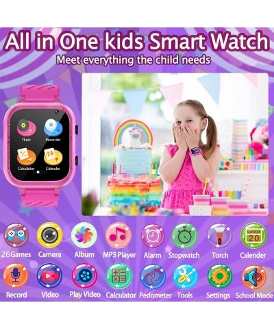 Kids Smart Watches Kids Smart Game Watch with 26 Puzzle Games HD Touch Screen Camera MP3 Player Pedometer Alarm Calculator 12...