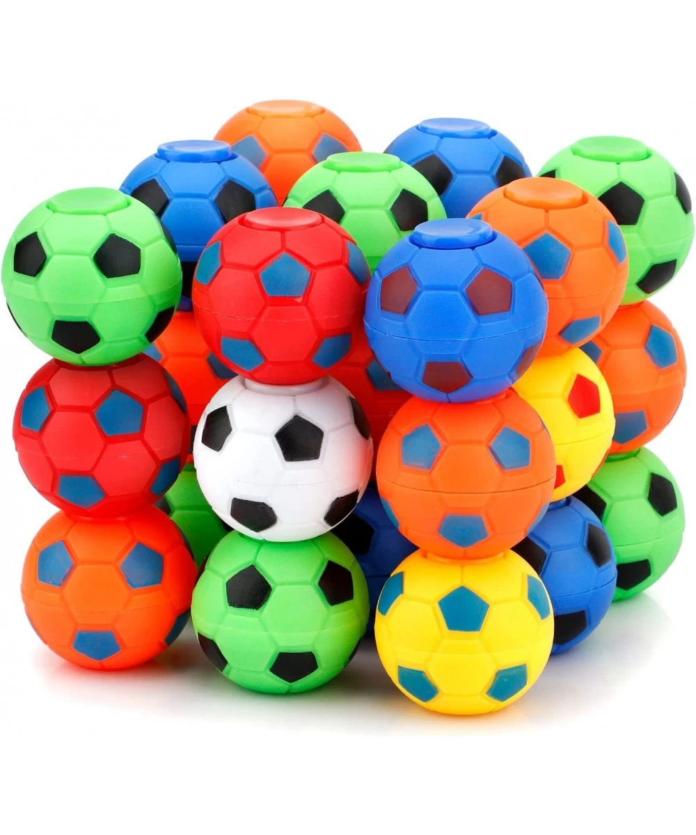 Soccer Fidget Spinner Mini Stress Ball Gyro for Kids Adults Handheld Desk Spinning Toy Bulk Goodie Bag Stocking Stuffer Class...