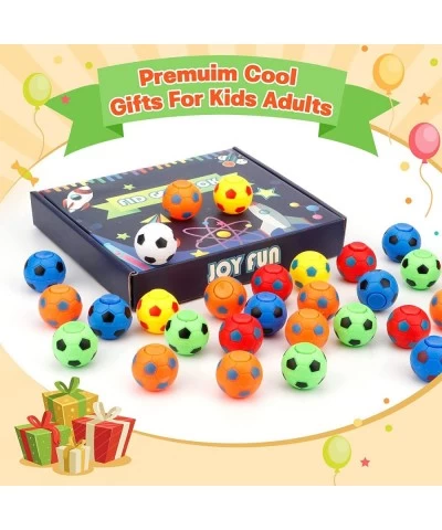 Soccer Fidget Spinner Mini Stress Ball Gyro for Kids Adults Handheld Desk Spinning Toy Bulk Goodie Bag Stocking Stuffer Class...