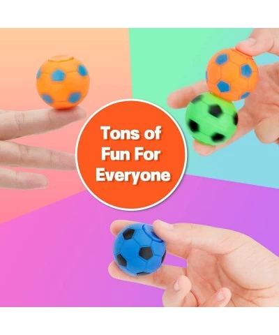 Soccer Fidget Spinner Mini Stress Ball Gyro for Kids Adults Handheld Desk Spinning Toy Bulk Goodie Bag Stocking Stuffer Class...