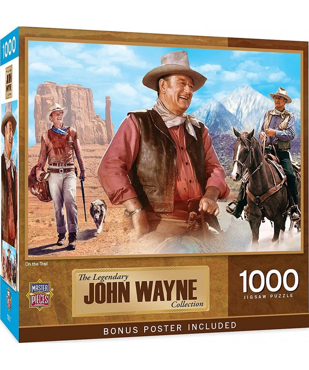 1000 Piece John Wayne Jigsaw Puzzle For Adults Family Or Kids - On The Trail - 19.25"x26.75 $28.84 Jigsaw Puzzles