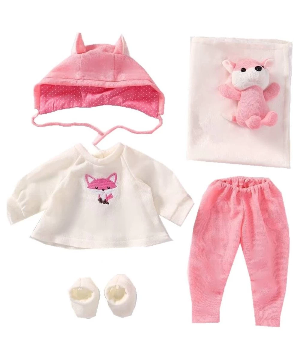 Reborn Baby Doll Clothes for 20- 23 inch Reborn Doll Pink Fox Outfit Accessories 6pcs $41.73 Doll Accessories