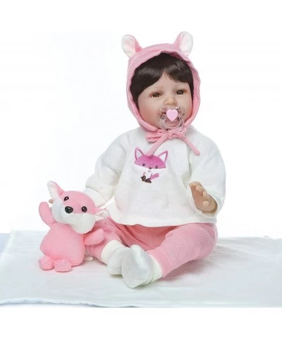 Reborn Baby Doll Clothes for 20- 23 inch Reborn Doll Pink Fox Outfit Accessories 6pcs $41.73 Doll Accessories